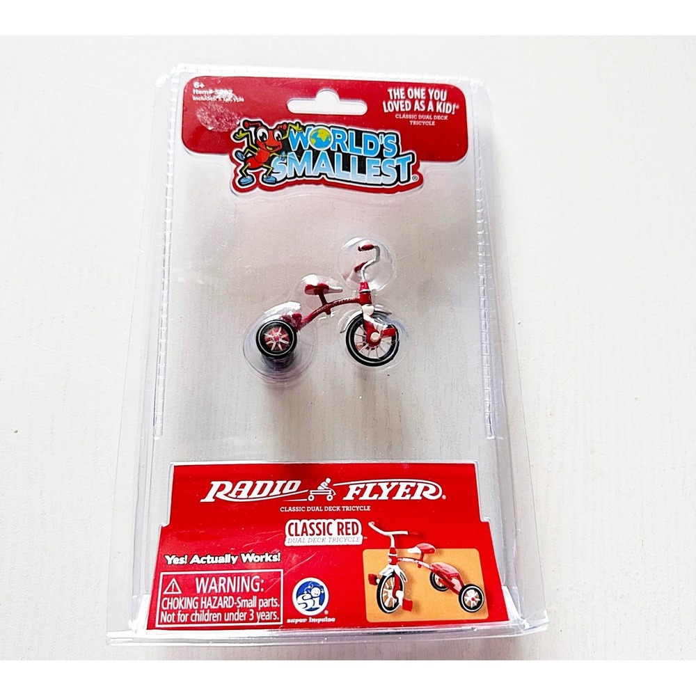 Radio Flyer Worlds Smallest Classic Red Tricycle That Works! New In Package.
